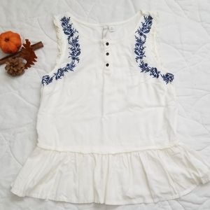 Lauren Conrad Ruffle Tank Top